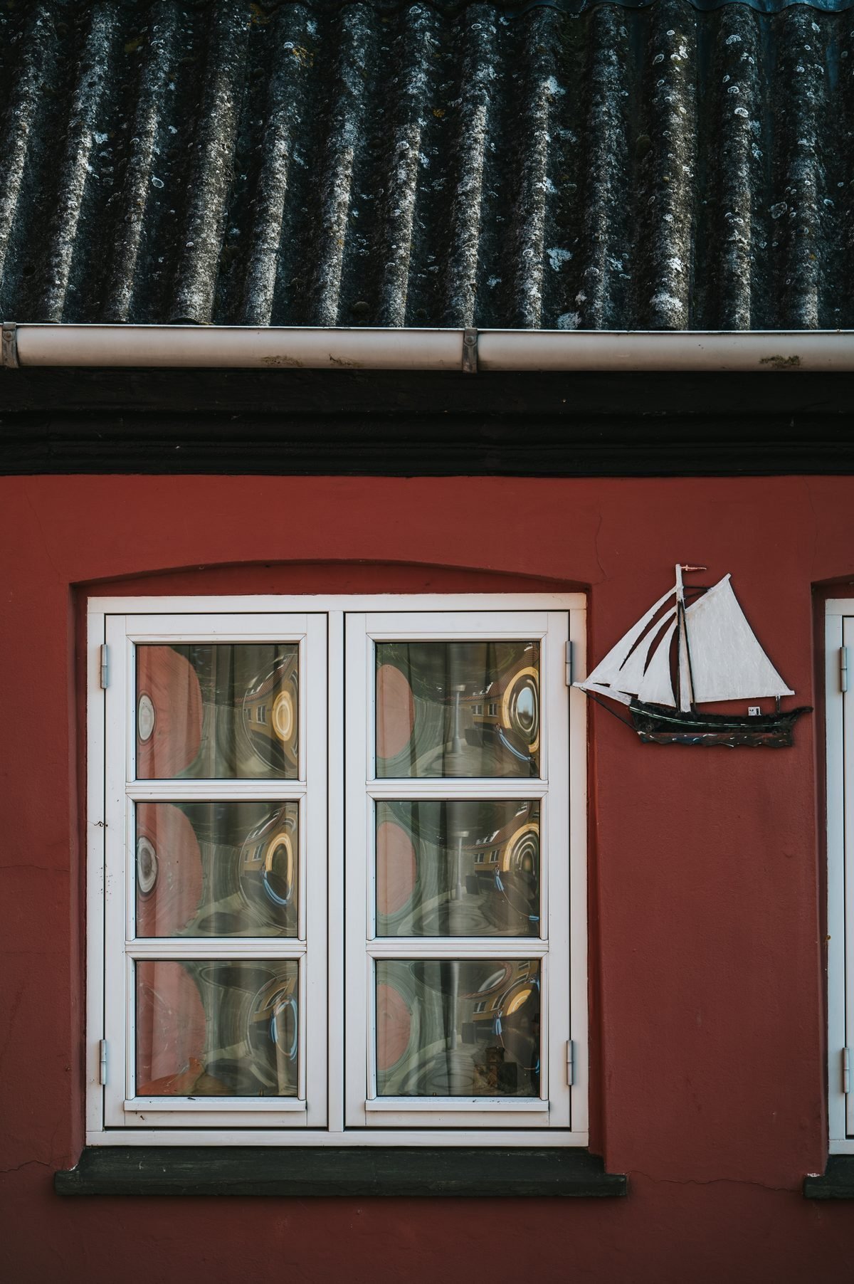Façade traditionnelle d'une maison à Marstal