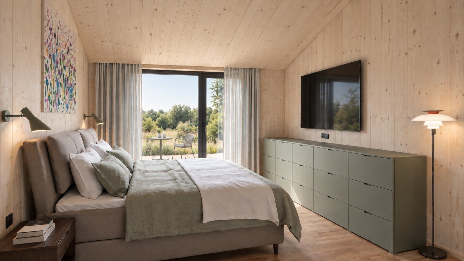 Visualisation d'une chambre de Dansk Cottage