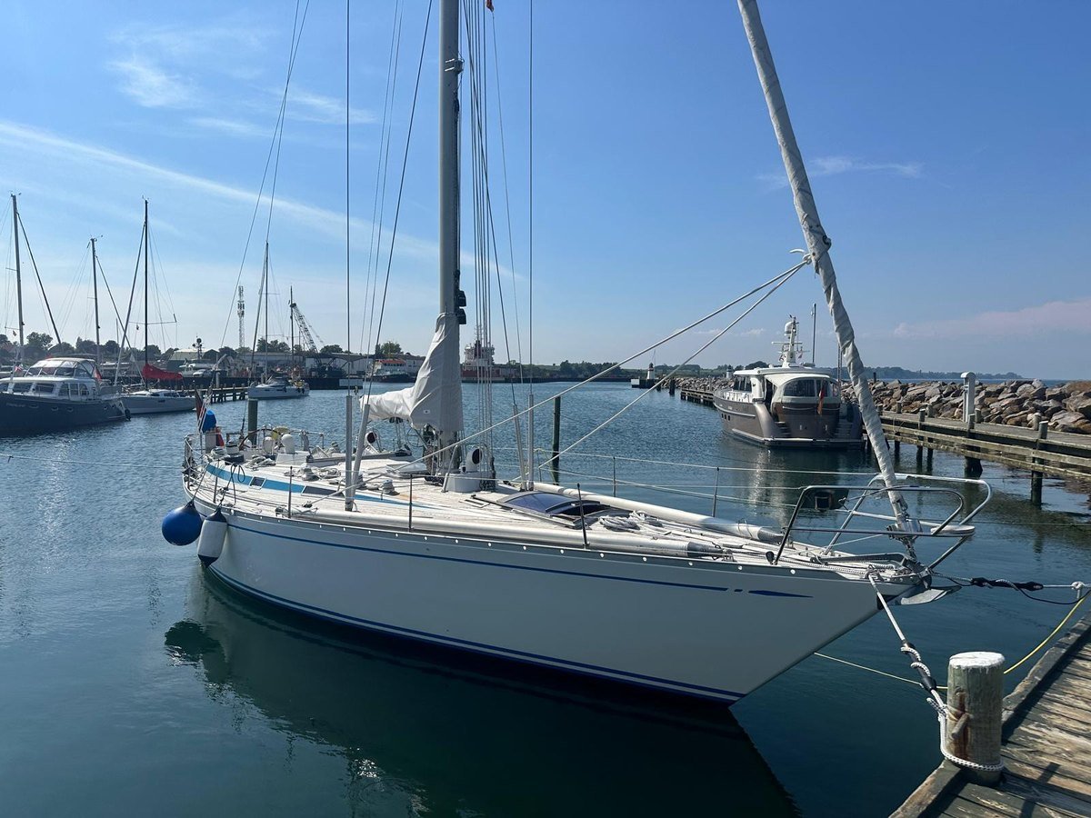 Segelboot &bdquo;Felix&ldquo; im Hafen von S&oslash;by, &AElig;r&oslash;